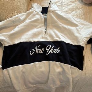 Brandy Melville John Galt NY Half Zip